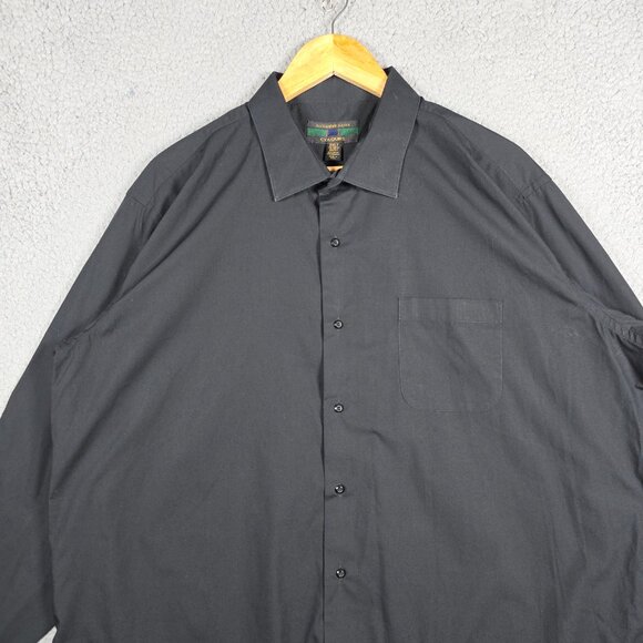 Alexander Julian Shirt Mens Size 2XLT 18-18 1/2 38/37 Black Button Down Relaxed - Picture 2 of 10